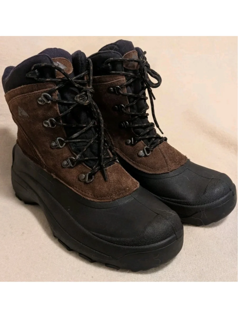 Ozark Trail Thinsulate Winter Pac Boots US Men's Size 11 Black Brown F127